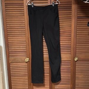 Quince Ultra-Stretch Ponte Straight Leg 4-Pocket Pant Black M